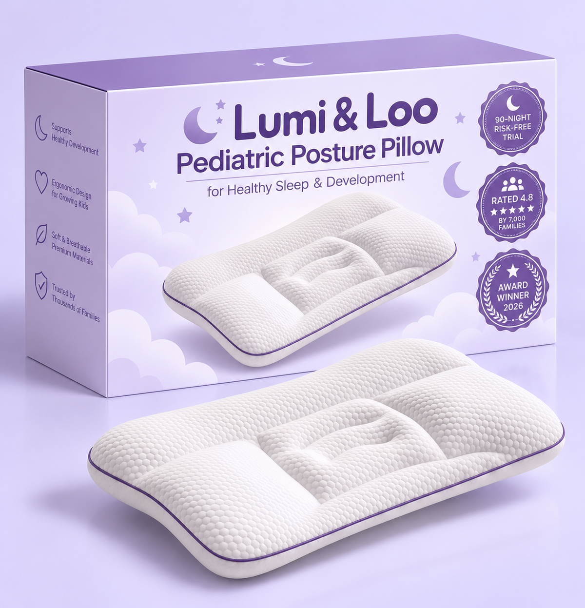 Lumi & Loo Pediatric Pillow