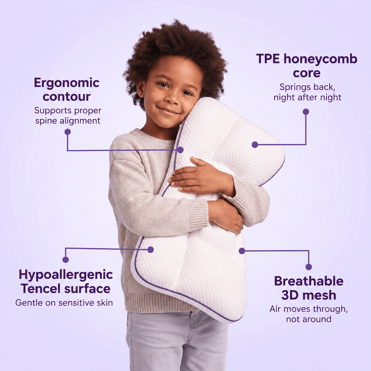 Lumi & Loo Pediatric Pillow
