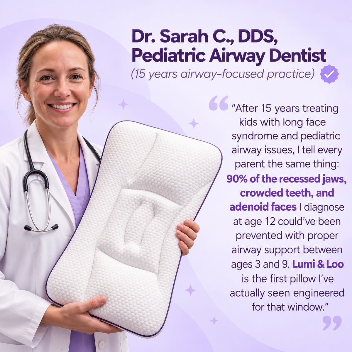 Lumi & Loo Pediatric Pillow